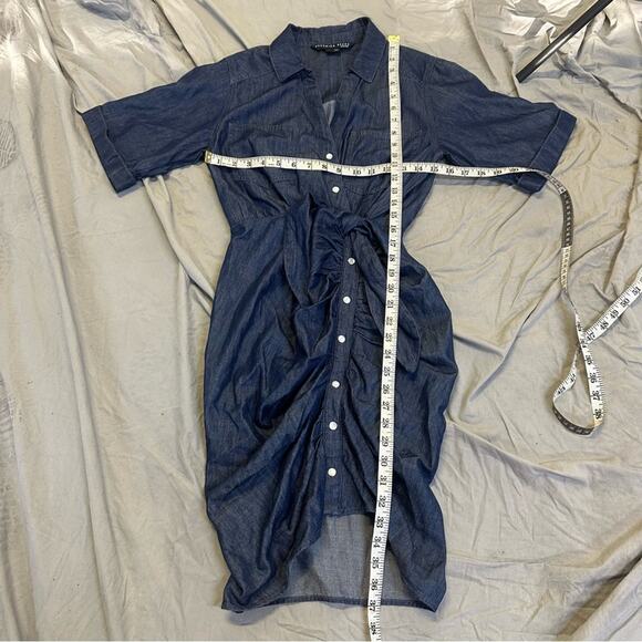 Veronica Beard Hensley Chambray Tie-Waist Shirtdress Size 2 - Picture 11 of 11